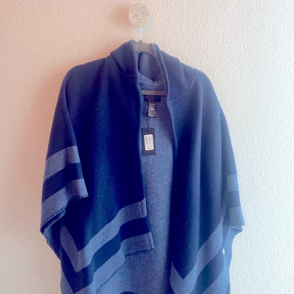 Rag & Bone reversible rogue hoodie poncho NEW
